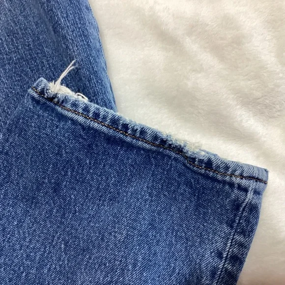 The Perfect Vintage Straight Jean in Blue by Madewell High-Waisted Classic 26 - Picture 8 of 12